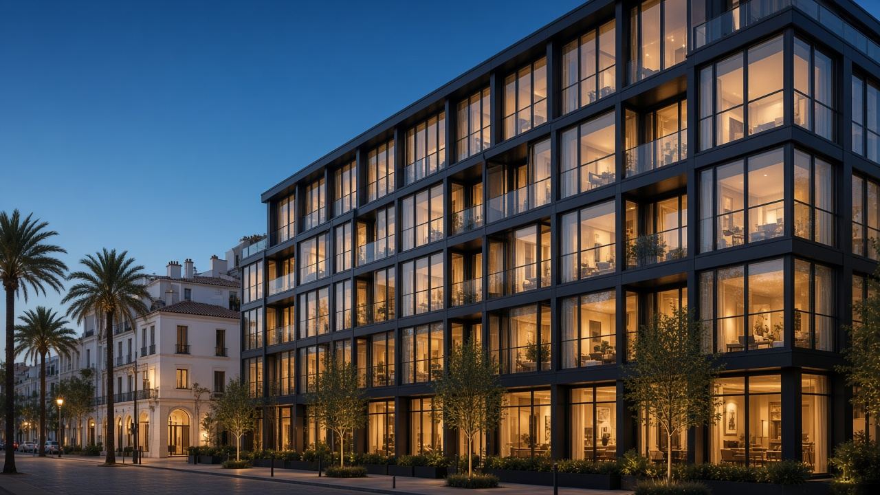 Repeating residential openings of the kind a developer buys by floor