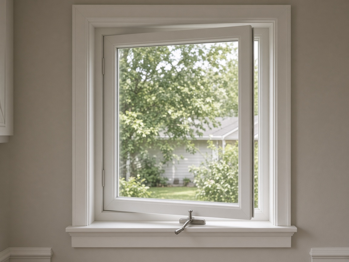 80 mm crank casement window