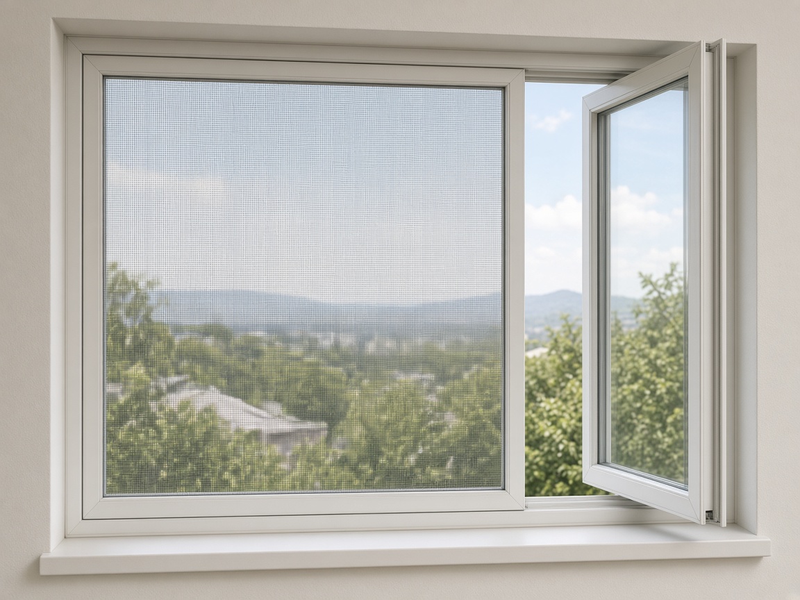 YKC136A casement with integrated insect screen