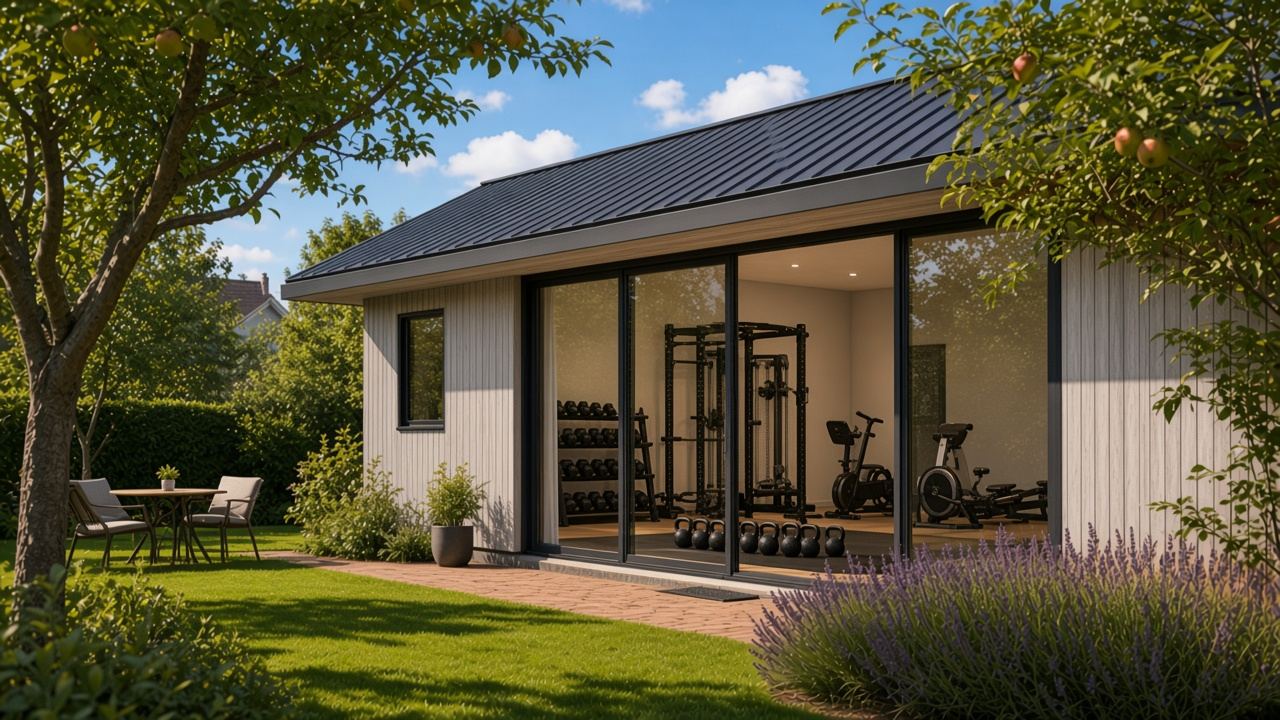 Larger garden gym with two zones